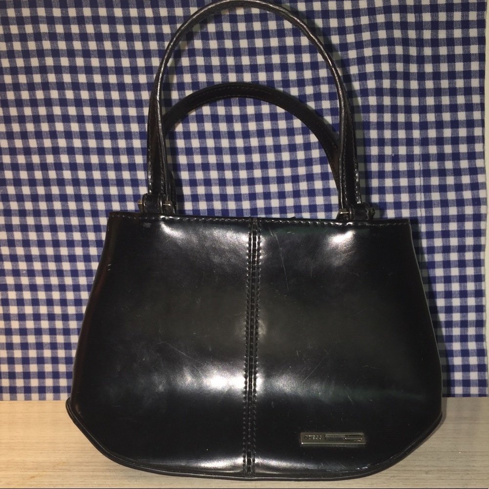 Tiny vintage black GUESS purse